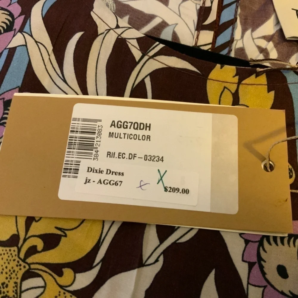Dixie Retro Floral Print Dress Size Small - NWT
